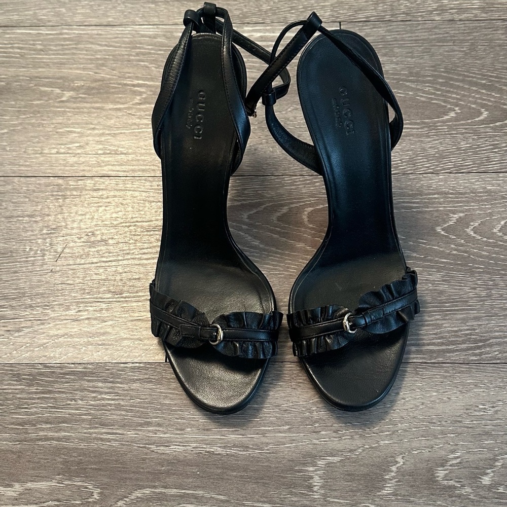 Gucci Black Strappy Heels - Picture 4 of 8
